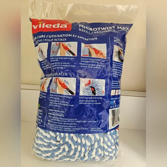 Vileda MicroTwist Max Mop Refill 2 Packs - Picture 2 of 4